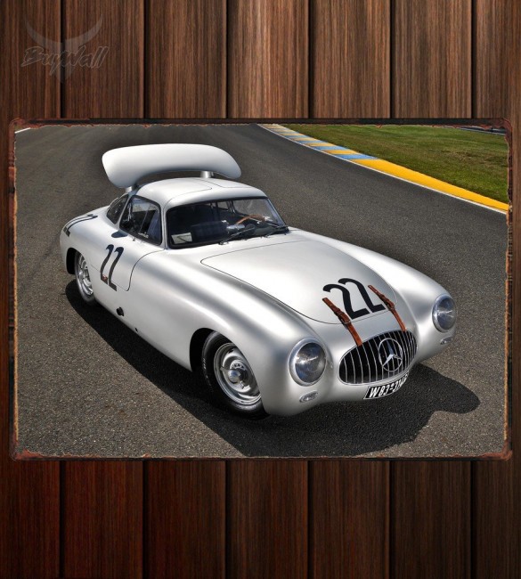 Металлическая табличка Mercedes-Benz 300SL LeMans Prototype (W194)
